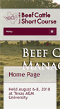 Mobile Screenshot of beefcattleshortcourse.com