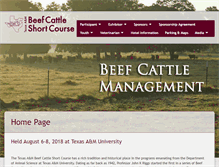 Tablet Screenshot of beefcattleshortcourse.com